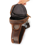 Spacious Leather Crossbody Bag | Salvion