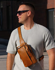 Leather Sling Crossbody Bag | Leander