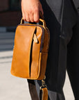 Leather Sling Crossbody Bag | Leander