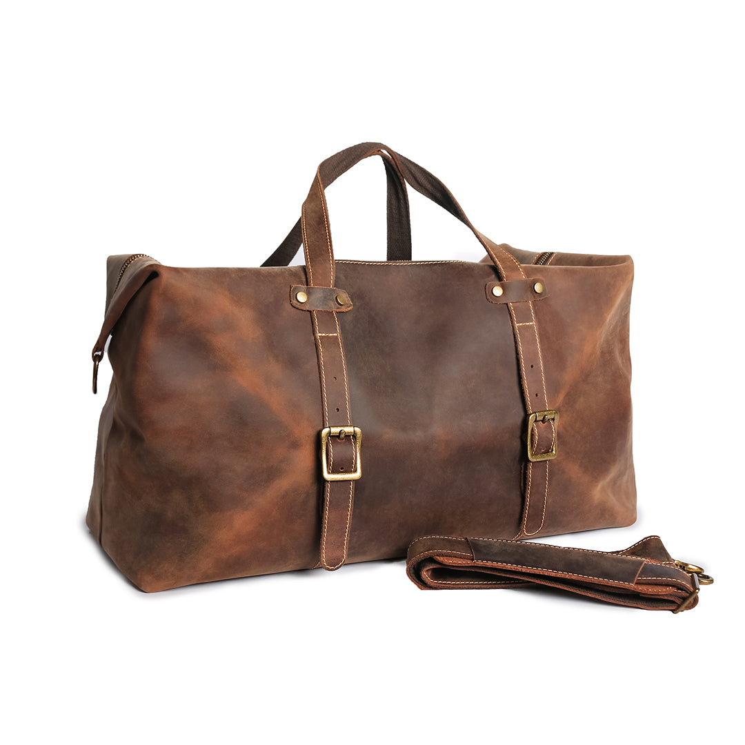 Leather duffle bag sale online