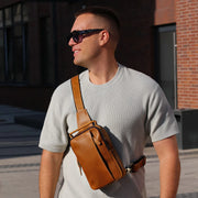 Leather Sling Crossbody Bag | Leander