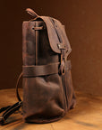 Leather Vintage Backpack with adjustable straps