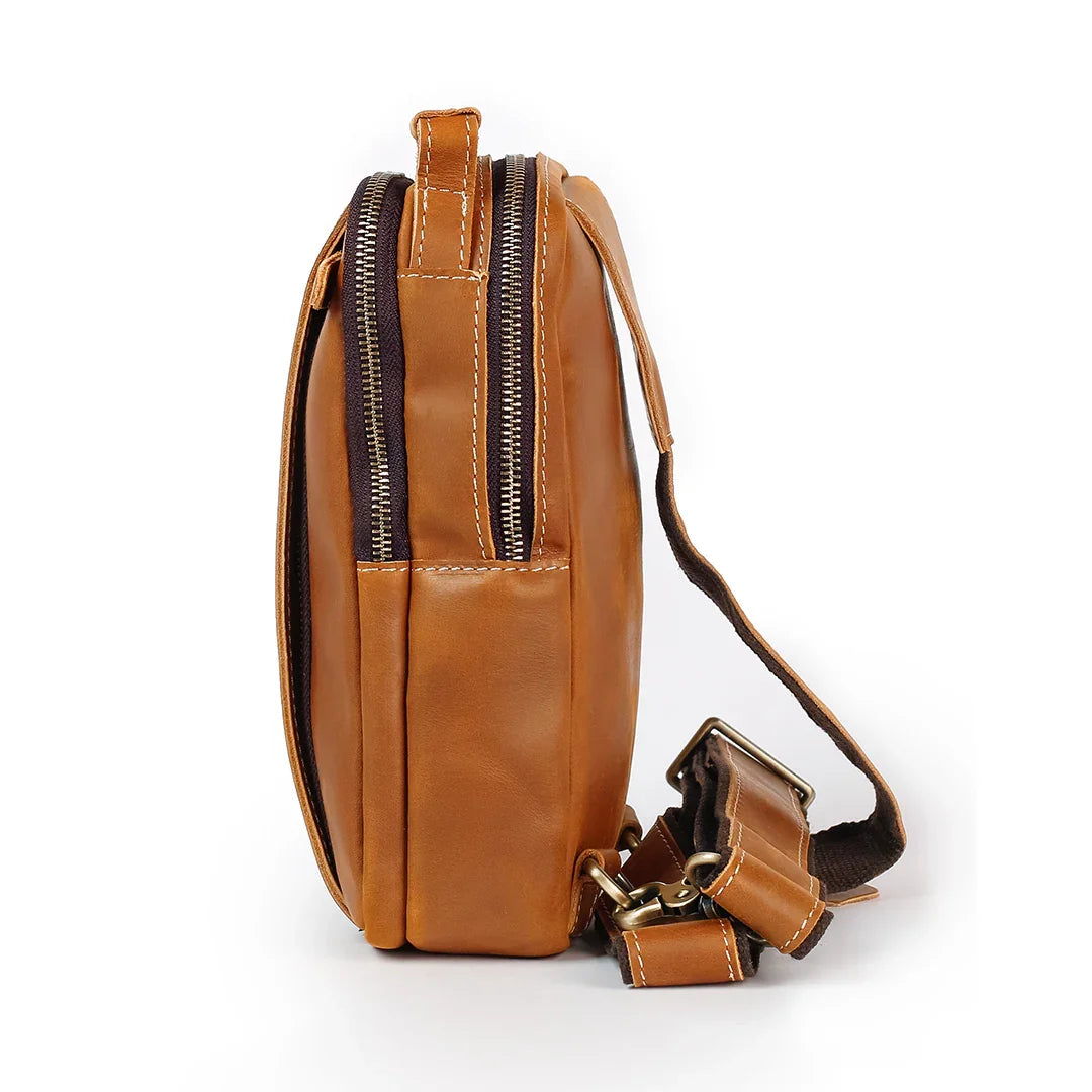Leather Sling Crossbody Bag | Leander