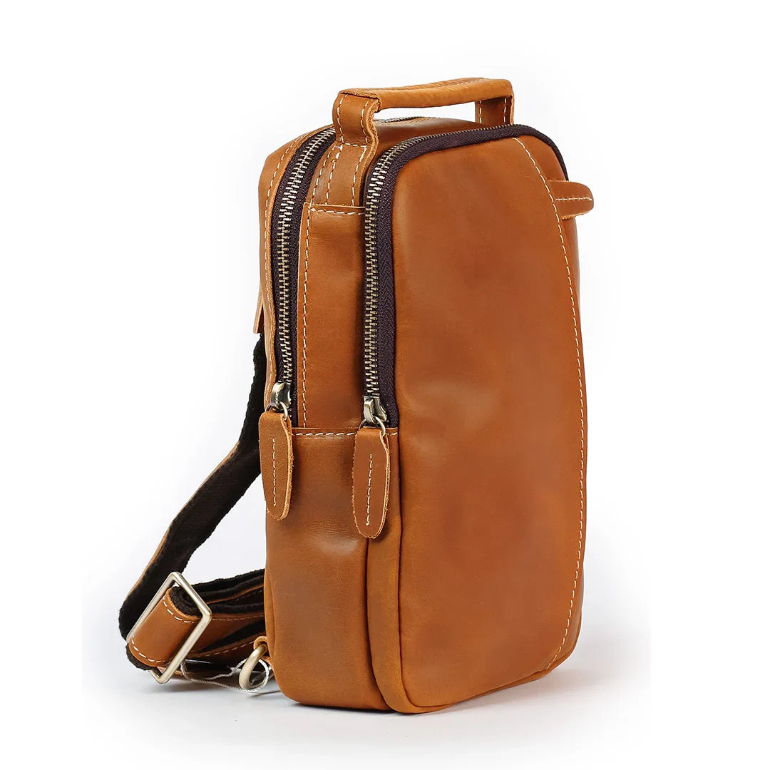 Leather Sling Crossbody Bag | Leander