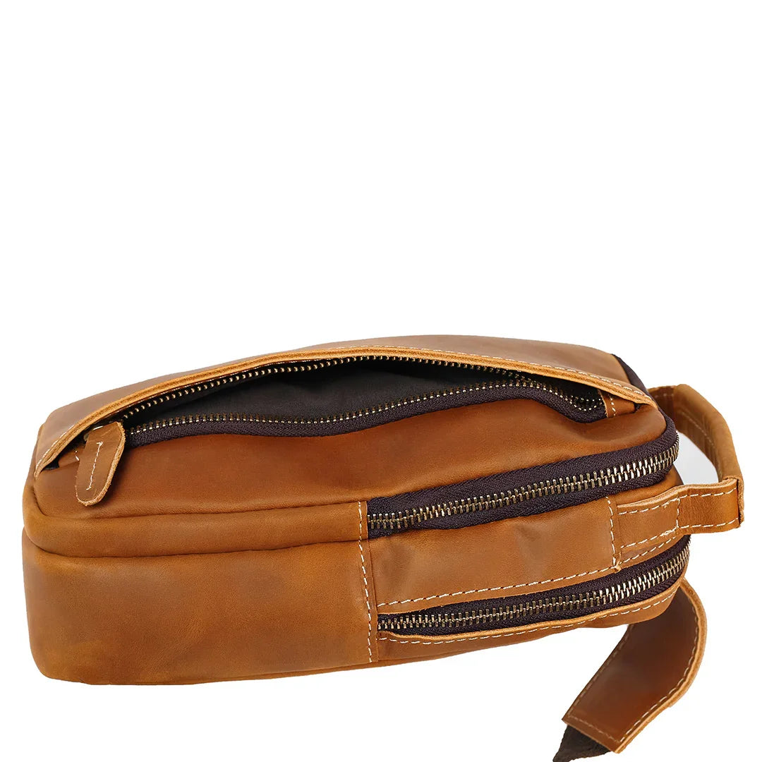 Leather Sling Crossbody Bag | Leander
