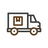 Delivry truck icon provides free shipping