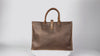 Brown tote bag for men, crafted from premium Crazy Horse leather, stylish and durable for everyday use.