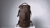 Vintage leather backpack for men, crafted from premium Crazy Horse leather, durable and stylish for everyday use.